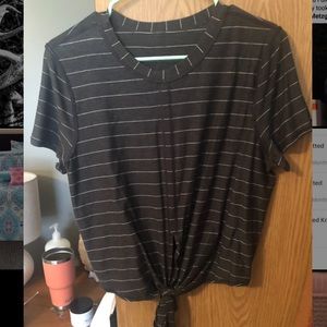 Lululemon crop tee tie front